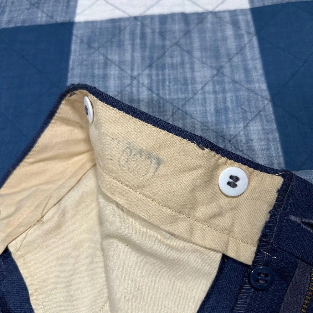 VTG 50s Korean War USN US Military Officers Pants Heavy Work GABARDINE Trousers